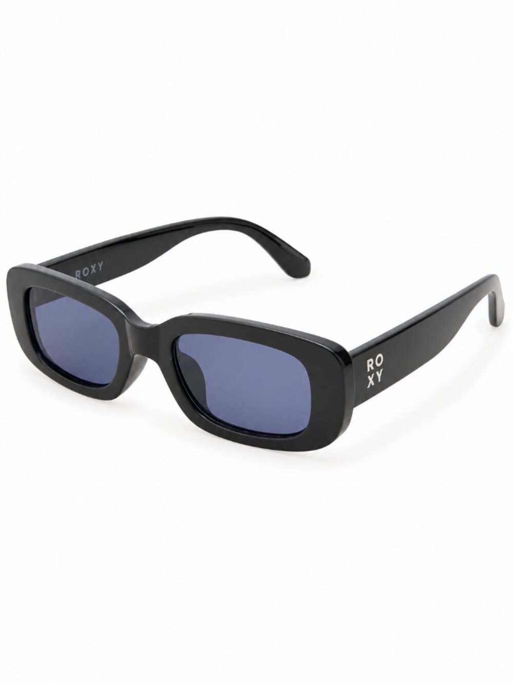 ROXY Women's Retro Y2K Slim Oval Sunglasses Black NEW